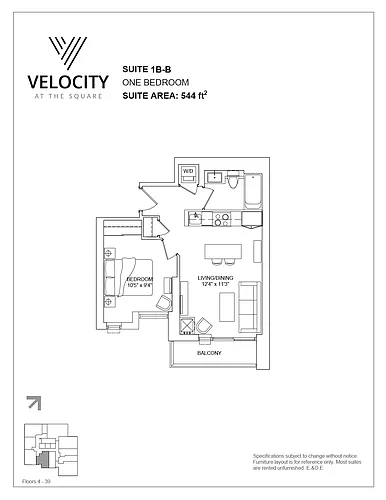 Floor plan 1B-B