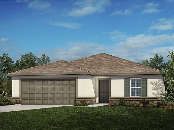 Exterior A with stone