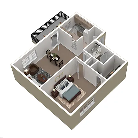 Floor plan 1B