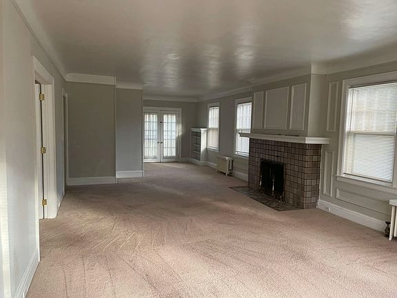 Living room with fireplace