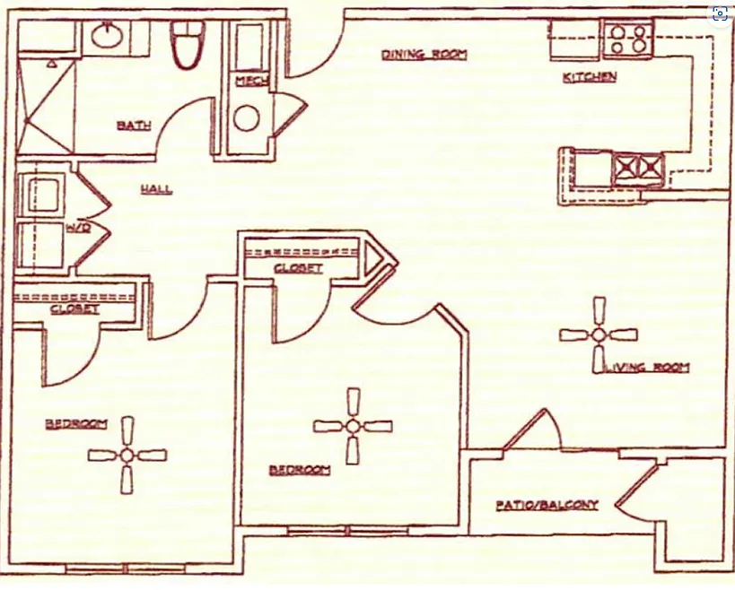 Floor plan 2 bedroom