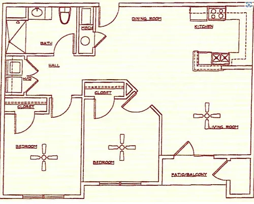 Floor plan 2 bedroom
