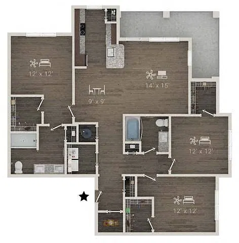Floor plan C1