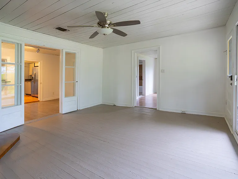 Living Room with Wood Burning Stove
