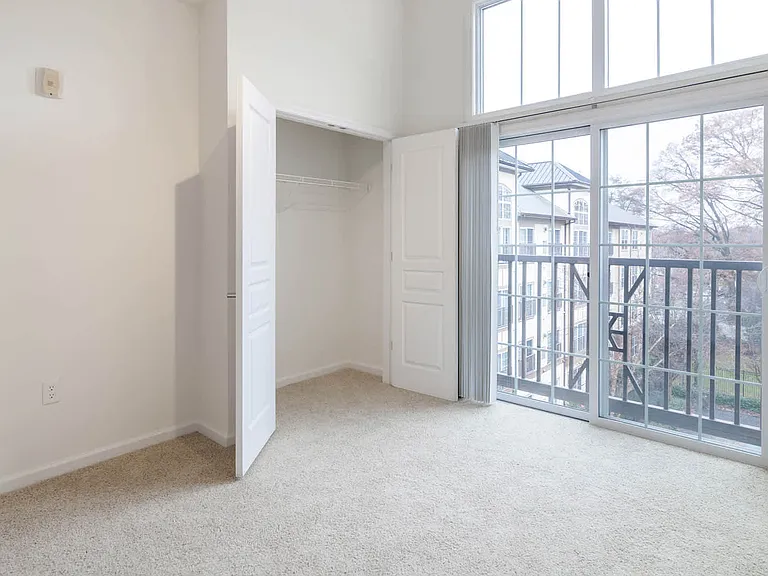 Carpeted Bedroom with Juliet Balcony