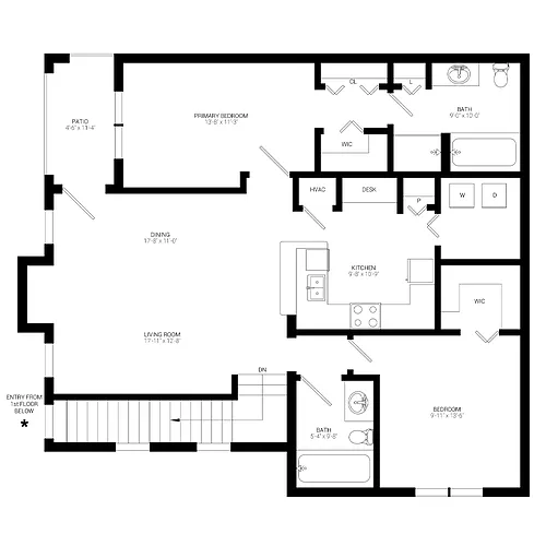 Floor plan B5- Upper
