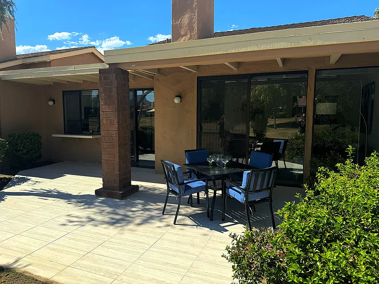 Private patio on the 4 West fairway