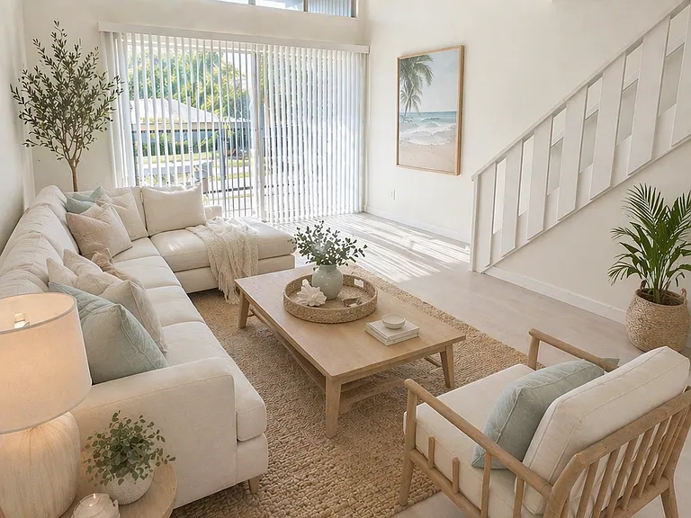 Every apartment has its own private outdoor space.