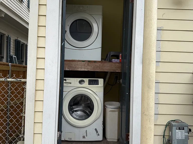 Outside Laundry - Shared by upper apts