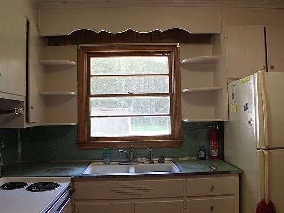 Freshly painted cabinets