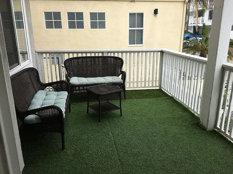 Enjoy your own private balcony just walk out of the bedroom, when the beautiful sun comes out.