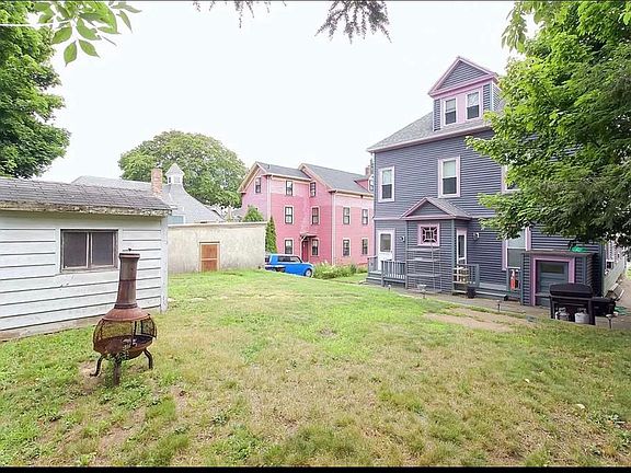 Backyard shared by two units.