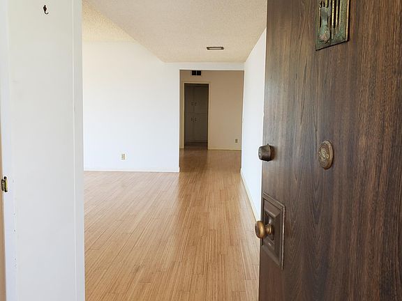 Entry way looking toward a large living room