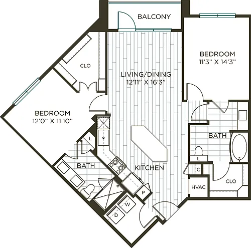 Floor plan B33