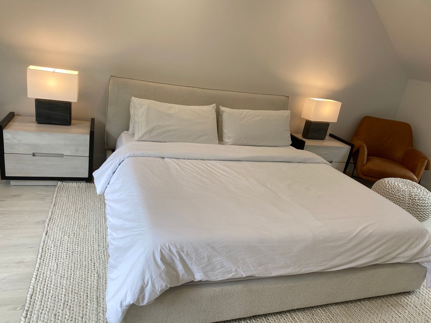  Located on the 2nd floor. Primary with as spa bathroom, walk-in closet, flat screen tv & a desk 