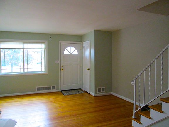 living room/dining room; windows on two sides