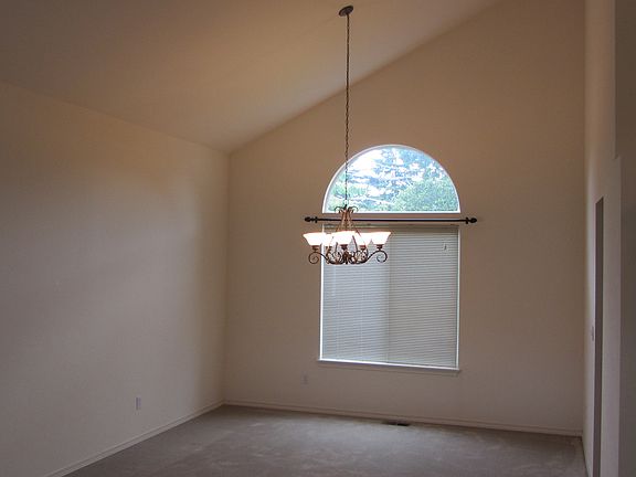 Vaulted dining area
