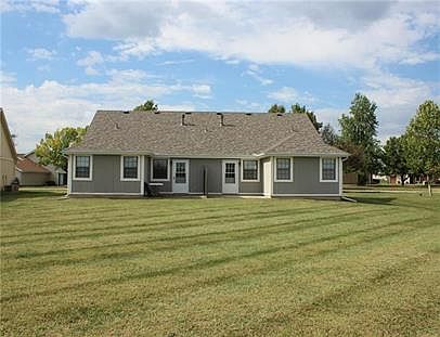 Large back yard and patio area