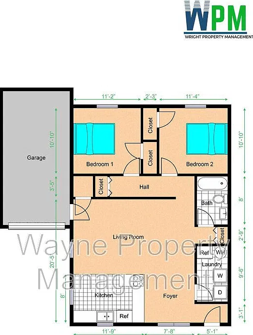 2 bed, 866 sqft, $850 — Photo 1