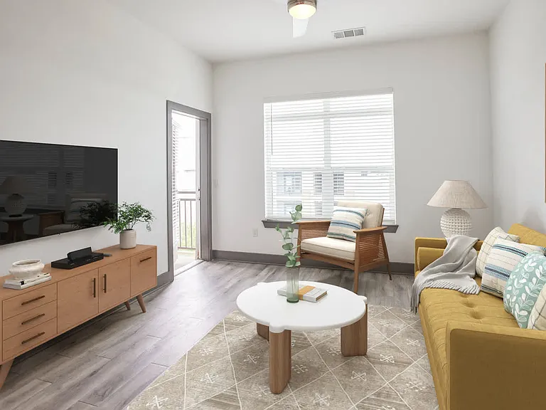 Living Room with Balcony and Hard Surface Flooring