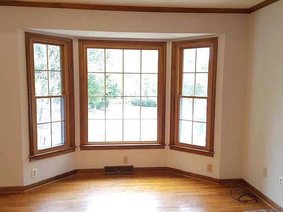 Bay window in living room