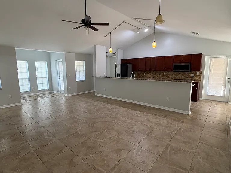 Large open living room area
