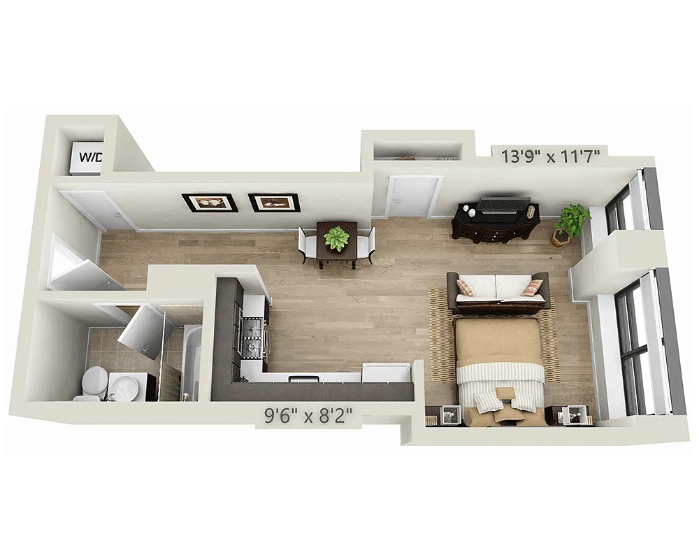 Floor plan Studio E1F