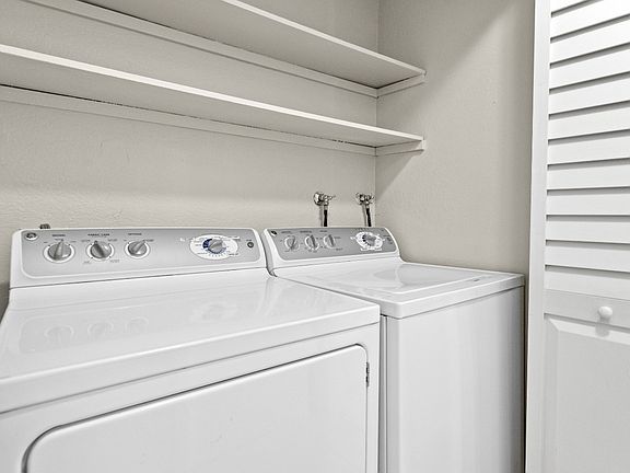 Washer/Dryer in the unit