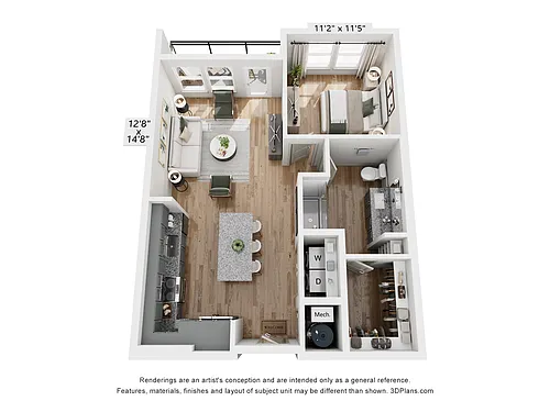 Floor plan A1D-HC