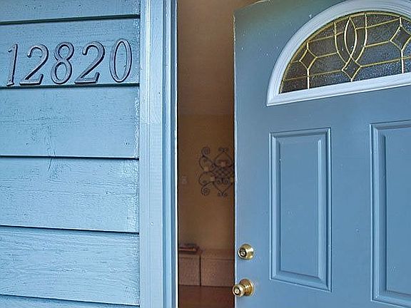Entger the front door