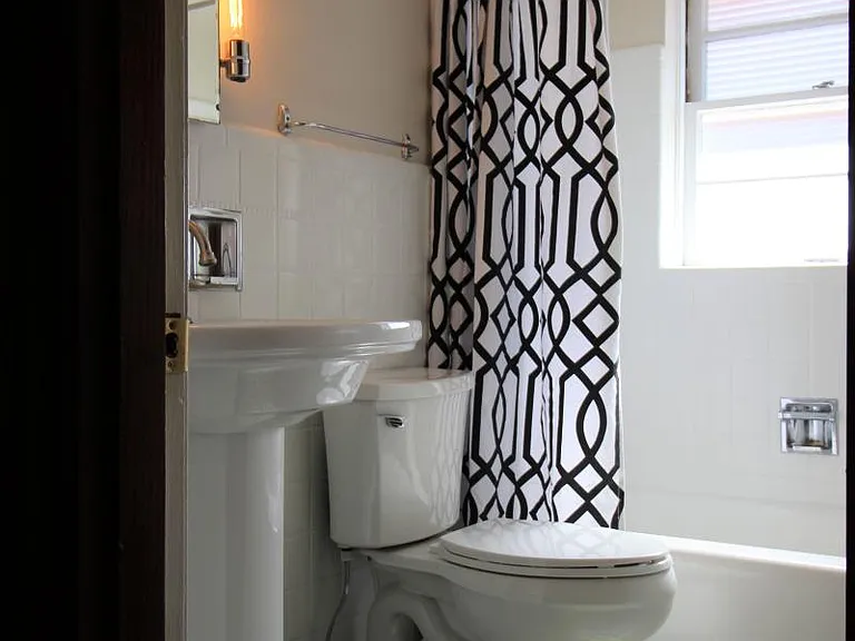 Fresh and bright bathroom