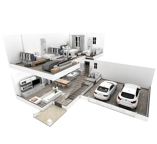 Floor plan 2BR Vista