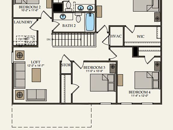 Second Floor 4 br 2.5 ba