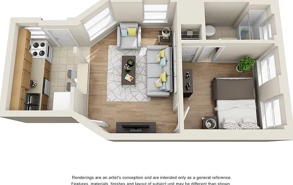 1 Bedroom | 1 Bathroom 1 Bedroom | 1 Bathroom