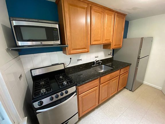 microwave and gas stove