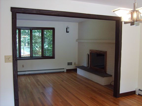 fireplaced living room