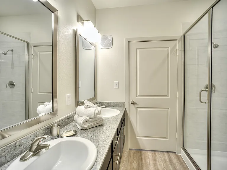 Walk in showers in select homes