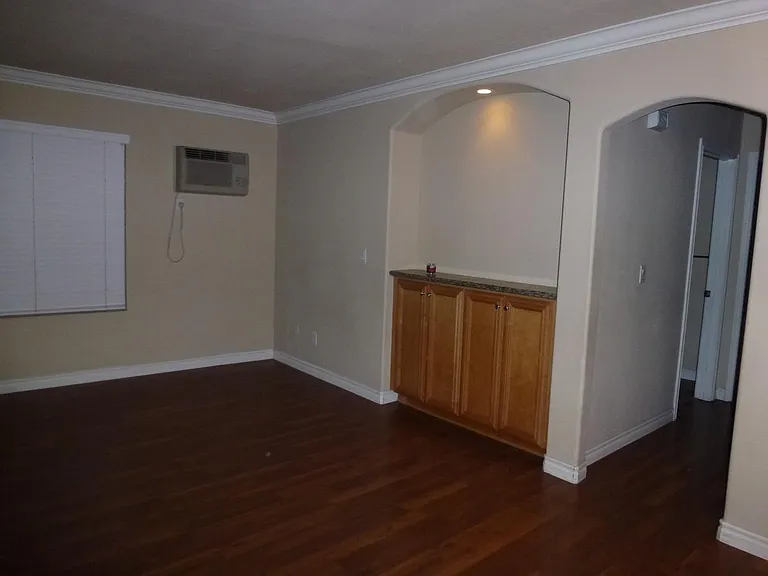 Living room with wall AC