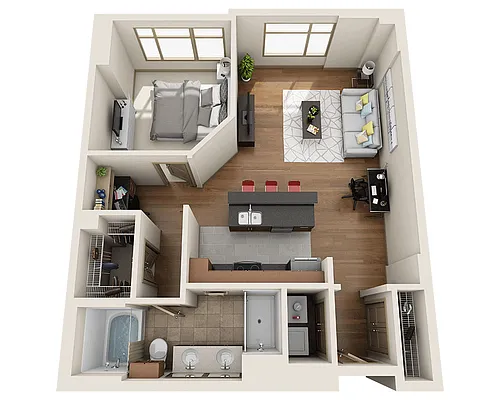 Floor plan Plan C (A1E)