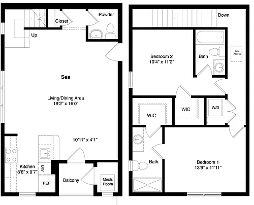Floor plan Sea