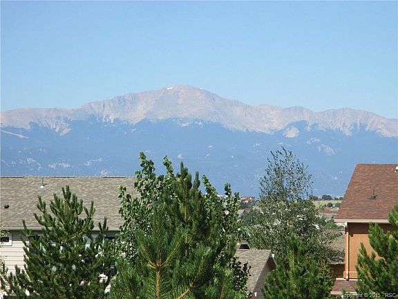 Pikes Peak out the back