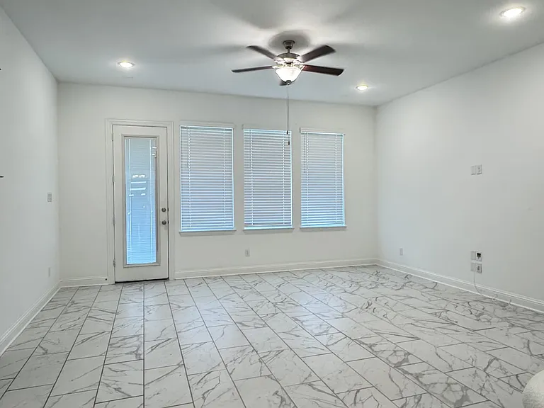 Large size living area with 11 feet cieling