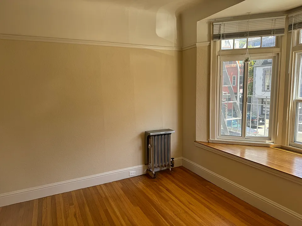 One of two Bay windows and window seat