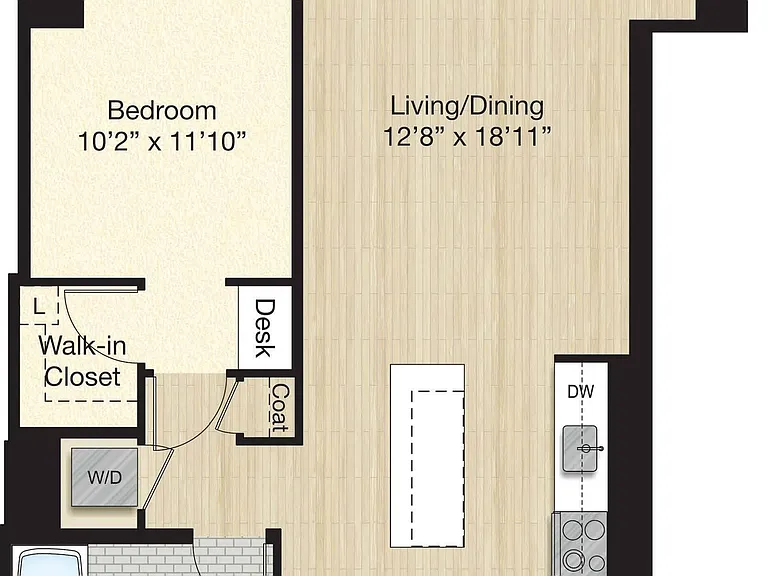 Tier 57.0 - Large 1 Bed 1 Bath Tier 57.0 - Large 1 Bed 1 Bath