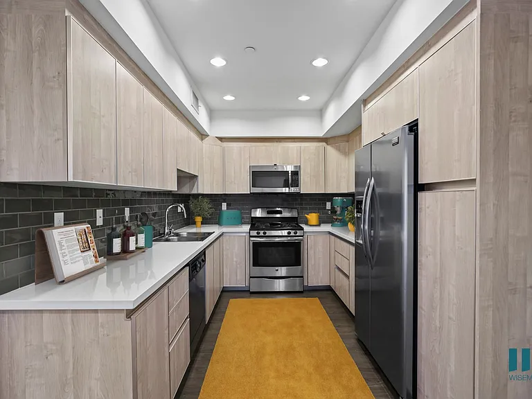 Kitchen with Stainless-Steel Appliances and Ample Cabinet Storage
