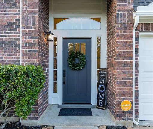 Updated and charming front door sets the stage for what's inside.