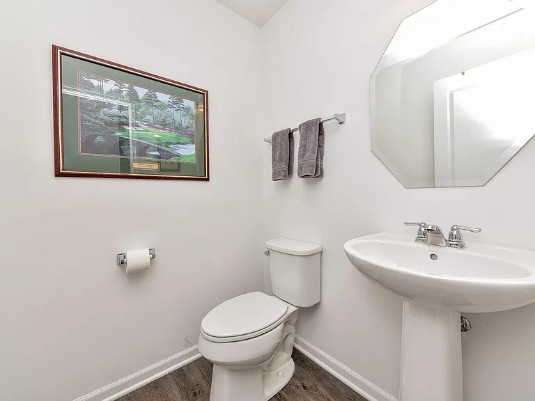 First floor half bathroom
