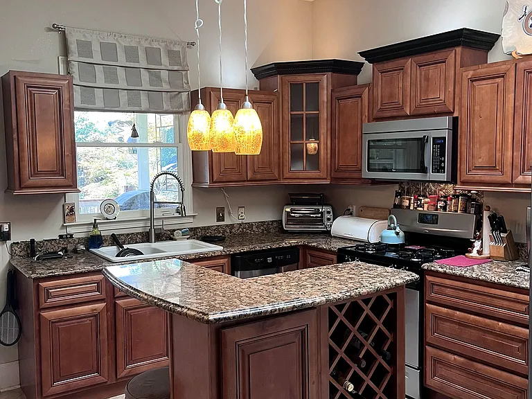 Bright kitchen with skylight