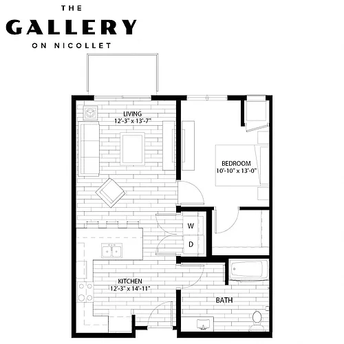 Floor plan Willow ADA