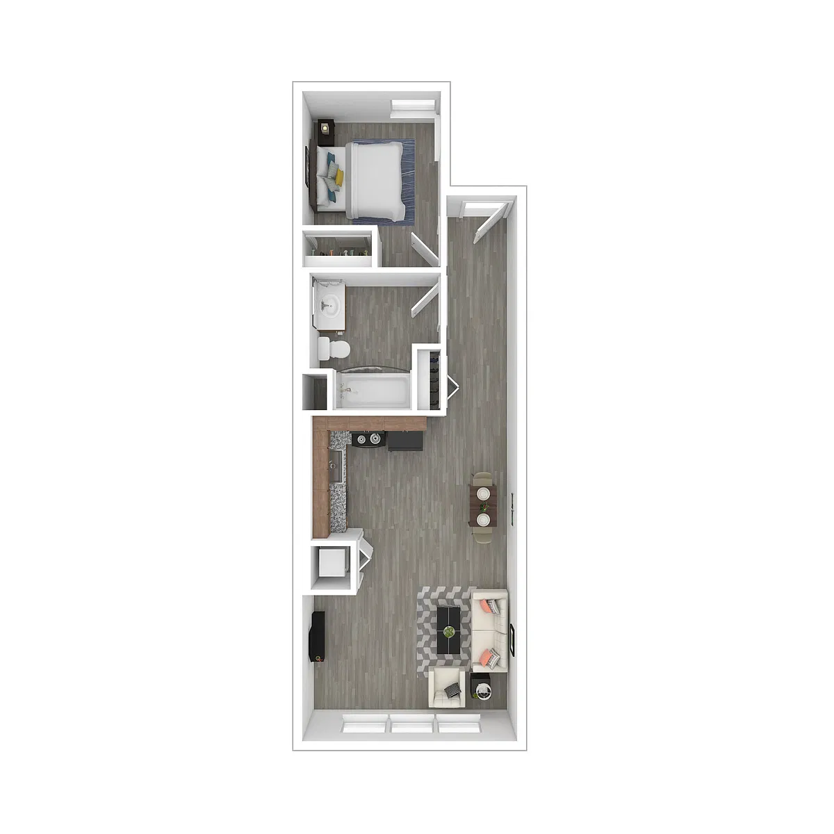 Floor plan One Bedroom